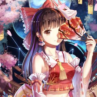 Anime laptop girl wallpaper