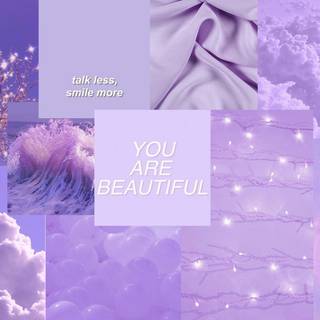 Violet aesthetic laptop wallpaper