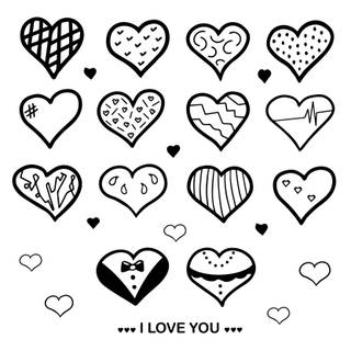 Heart drawing wallpaper