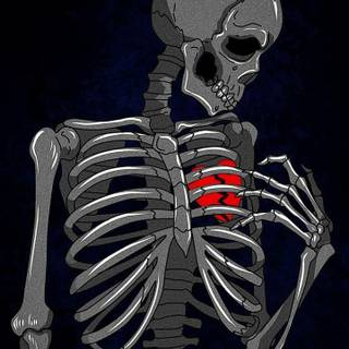 Skull love wallpaper