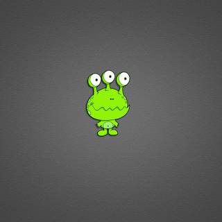 Funny alien wallpaper