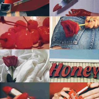 Red retro aesthetic wallpaper