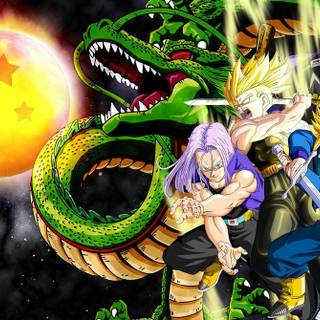 Future Trunks aesthetic PC wallpaper