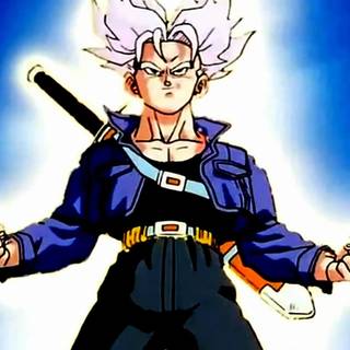 Future Trunks aesthetic PC wallpaper