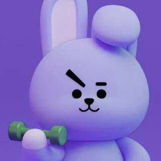 Purple bunny wallpaper