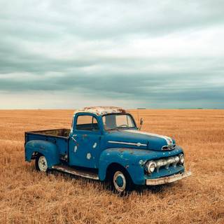 Blue trucks wallpaper