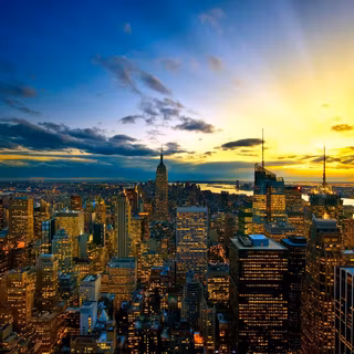 Sunrise city wallpaper