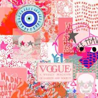 Trendy preppy wallpaper