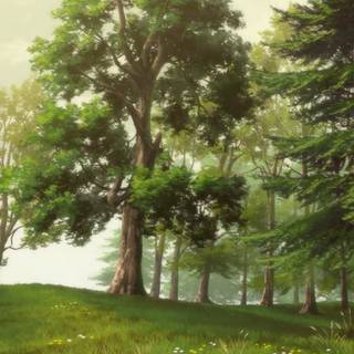 Cool tree anime wallpaper