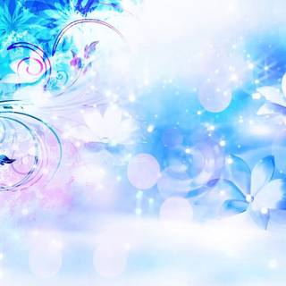Blue Kawaii laptop wallpaper