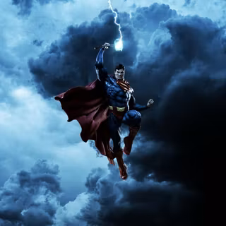 Superman vs Thor wallpaper