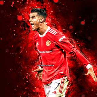 Cristiano Ronaldo MU wallpaper