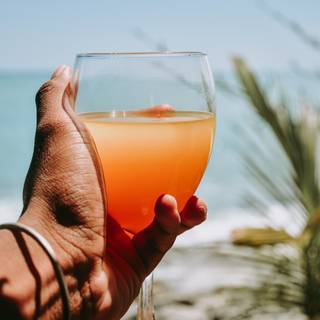 Man drinking juice wallpaper