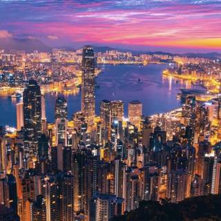 City night view wallpaper