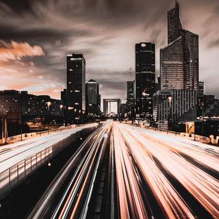 City night view wallpaper