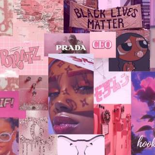 Laptop aesthetic baddie wallpaper