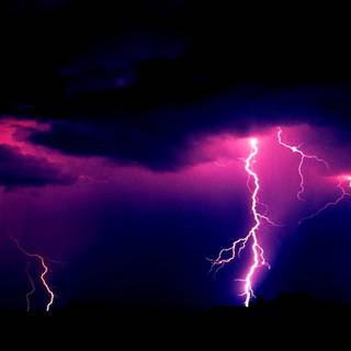 Thunder and lightning wallpaper