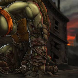 Teenage Mutant Ninja Turtles Michelangelo desktop wallpaper