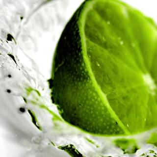 Green lemon wallpaper