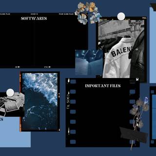 Aesthetic blue pastel laptop wallpaper