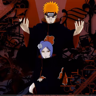 Pain and Konan wallpaper
