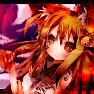 Orange hair wallpaper