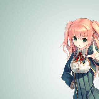 Orange hair wallpaper