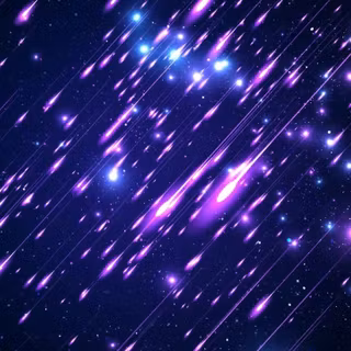 Shooting star over planet wallpaper