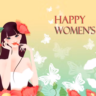 Women's Day cartoon wallpaper