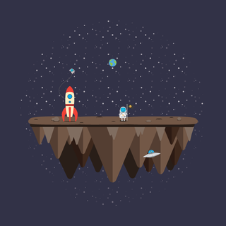 Space vector wallpaper