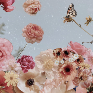 Vintage spring flowers wallpaper