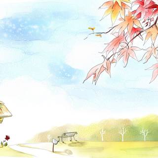 Spring draw wallpaper