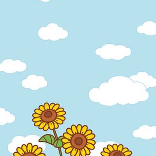 Cute Molang spring wallpaper