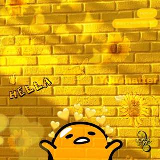 Preppy yellow wallpaper