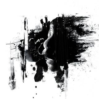 Painting with dark figure wallpaper