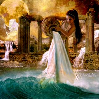 Aquarius girl wallpaper