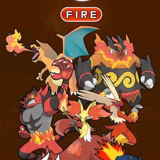Pokémon fire type wallpaper
