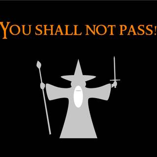 You Shall Not Pass wallpaper