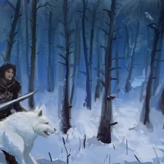 Game of Thrones Ghost wallpaper