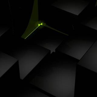 iPhone green and black wallpaper