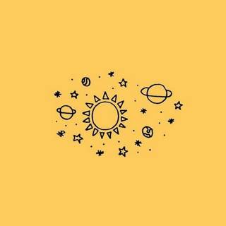 Aesthetic yellow computer wallpaper