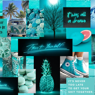 Aesthetic light green laptop wallpaper