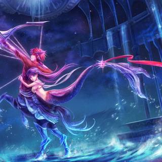 Sagittarius aesthetic desktop wallpaper