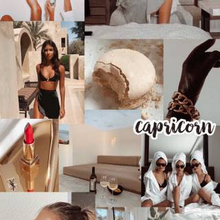 Capricorn collage wallpaper