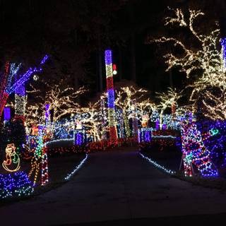 Christmas neighborhood wallpaper