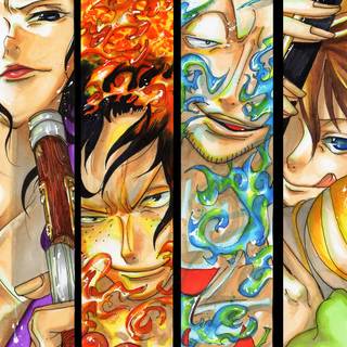 White Beard One Piece wallpaper