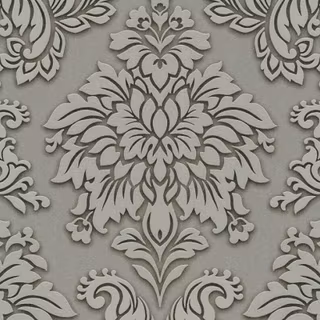 Metallic silver wallpaper