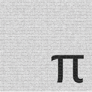 Pi number wallpaper