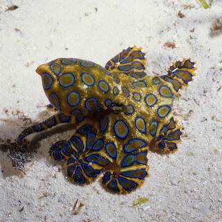 Blue-ringed octopus wallpaper