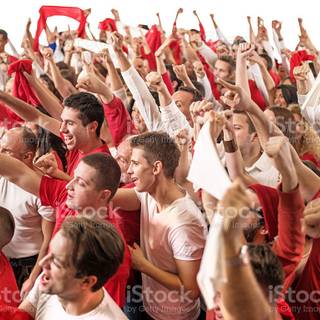 Cheering crowd wallpaper